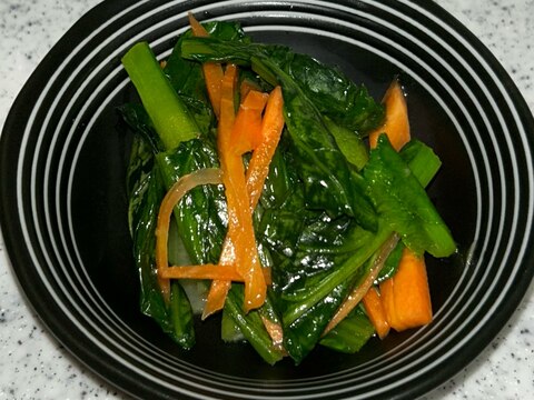 小松菜とにんじんのナムル♩